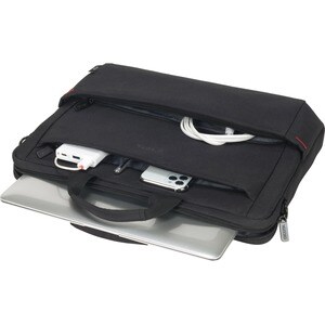 Dicota Eco Slim Case Plus BASE Tasche für 33 cm (13 Zoll) bis 39,6 cm (15,6 Zoll) Notebook - Schwarz - 300D Polyester, HDF