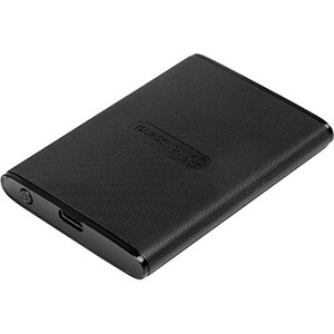 Transcend Tragbar Solid State-Laufwerk - Extern - 1 TB - Schwarz - Desktop-PC, Notebook Unterstütztes Gerät - USB 3.1 (Gen