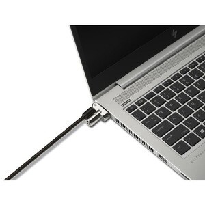 Kensington Universal 3-in-1 Keyed Laptop Lock - Carbon Steel, Plastic - 6 ft - For Notebook
