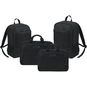 Dicota Eco Carrying Case (Backpack) for 38.1 cm (15") to 43.9 cm (17.3") Notebook - Black - 300D Polyethylene Terephthalat