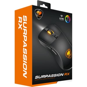 Ratón de juego COUGAR Surpassion RX - Radiofrecuencia - USB - Cable/Inalámbrico - 2.40GHz - 7200 dpi - Simétrico