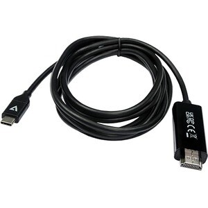 V7 V7UCHDMI-2M 2.01 m HDMI/USB-C A/V Cable - Cable for Audio/Video Device, Desktop Computer, Notebook, Tablet, Mobile Devi