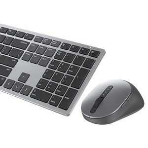 Dell Premier KM7321W Tastatur & Maus - QWERTZ - Deutsch - Tastatur, Kabellos, Bluetooth/RF 2,40 GHz USB, Grau - Maus, Opti