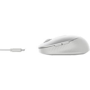Dell Premier MS7421W Mouse - Bluetooth/Radio Frequency - Optical - 7 Button(s) - Platinum Silver - Wireless - 2.40 GHz - 4