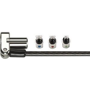 Kensington Universal Cable Lock For Notebook - 1.83 m - Patented T-bar/Key Lock - Carbon Steel, Plastic - For Notebook