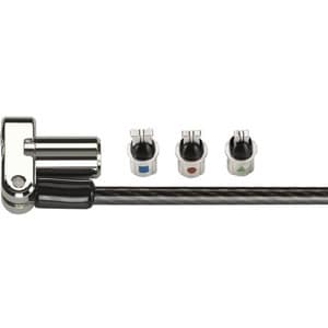 Kensington Universal Cable Lock For Notebook - 1.83 m Cable - Patented T-bar/Key Lock - Carbon Steel, Plastic - For Notebook