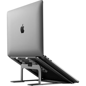 Alogic Metro Adjustable & Portable Folding Notebook Stand - Space Grey - Desk - Aluminium Alloy - Space Gray