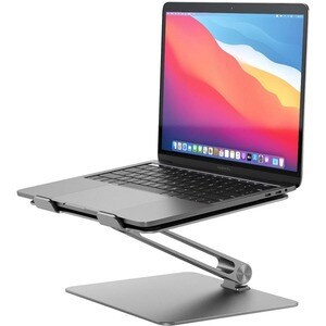 Alogic Elite Adjustable Laptop Riser - Space Grey - Desk - Aluminium Alloy - Space Gray