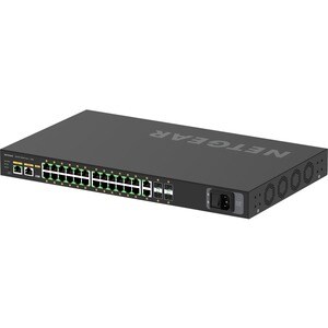 Netgear M4250-26G4F-PoE+ AV Line Managed Switch - 24 Ports - Manageable - 3 Layer Supported - Modular - 4 SFP Slots - 35.8