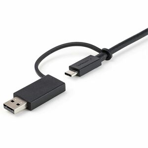 StarTech.com 3ft/1m USB-C Cable with USB-A Adapter Dongle, USB-C to C (10Gbps/PD), USB-A to C (5Gbps), 2-in-1 USB C Cable 