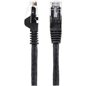 StarTech.com 50cm CAT6 Ethernet Cable, LSZH (Low Smoke Zero Halogen), 10 GbE Snagless 100W PoE UTP RJ45 Black CAT 6 Networ