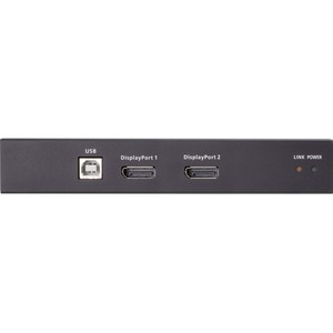 ATEN USB DisplayPort Dual View HDBaseT 2.0 KVM Extender (4K@100m for Single View) - 2 Computer(s) - 2 Local User(s) - 328.