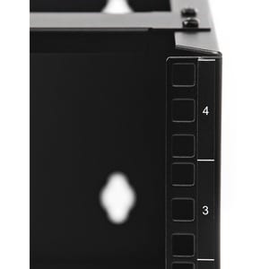 StarTech.com 4U Wall Mount Rack, 13.78in Deep, 19 inch Wall Mount Network Rack, Wall Mounting Patch Panel Bracket for Swit