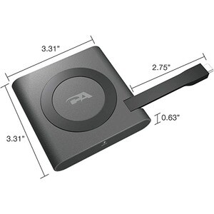 Cyber Acoustics DS-1500 CA Essential Micro Docking Station - for Notebook/Smartphone - 65 W - USB Type C - 2 Displays Supp