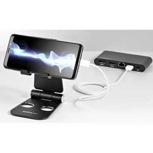 StarTech.com Phone and Tablet Stand - Foldable Universal Mobile Device Holder - Smartphones/Tablets - Adjustable Cell Phon
