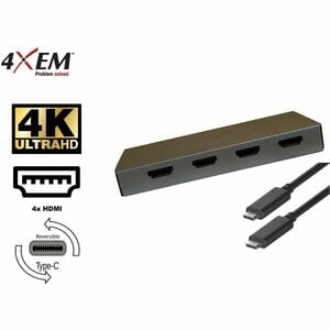 4XEM 6-in-1 4 HDMI port USB-C Dock - 4XEM 6-in-1 4 HDMI port USB-C Dock