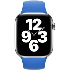 Apple 44mm Capri Blue Sport Band - Regular - Adjustable - Regular - Pin-and-tuck Attachment - Capri Blue - Fluoroelastomer