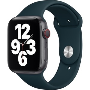 Apple 44mm Mallard Green Sport Band - Regular - Adjustable - Regular - Pin-and-tuck Attachment - Mallard Green - Fluoroela