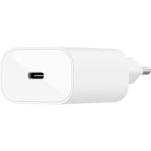 Belkin BOOST↑CHARGE 25 W AC Adapter - For USB Type C Device, Smartphone, iPhone - White