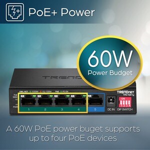 TRENDnet TPE-TG51g 5 Ports Ethernet Switch - Gigabit Ethernet - 1000Base-T - TAA Compliant - 2 Layer Supported - 64.30 W P