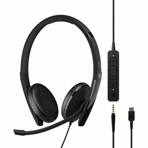 EPOS | SENNHEISER ADAPT 165T Wired On-ear Stereo Headset - Binaural - Ear-cup - 231.2 cm Cable - Noise Canceling - USB Typ