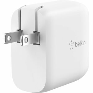 Belkin BoostCharge Dual USB-C Power Delivery Wall Charger 40W - Power Adapter - White