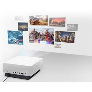 LG CineBeam HU810PW DLP Projector - 16:9 - Ceiling Mountable - High Dynamic Range (HDR) - 3840 x 2160 - Front, Ceiling - 2