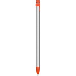 Logitech Crayon Stylus - Capacitive Touchscreen Type Supported - Replaceable Stylus Tip - Aluminum, Silicone Rubber - Gray