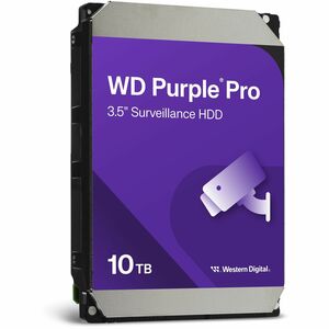 WD Purple Pro WD101PURP 10 TB Hard Drive - 3.5" Internal - SATA (SATA/600) - Conventional Magnetic Recording (CMR) Method 