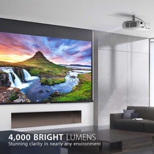 ViewSonic (PX748-4K) 4K UHD Projector with 4000 Lumens 240 Hz 4.2ms HDR Support Auto Keystone Dual HDMI and USB C for Home