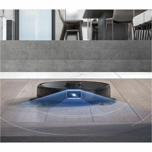 ECOVACS DEEBOT OZMO T8 AIVI Robot Vacuum Cleaner - 420 mL - Brush - Hard Floor, Carpet - Smart Connect - Battery - 67 dB(A