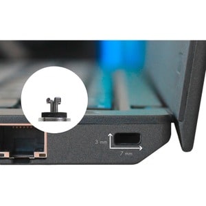 Dicota Ultraslim Cable Lock For Notebook - 2 m Cable - Patented T-bar Lock - Zinc Alloy - For Notebook