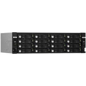 QNAP TL-R1620SDC Drive Enclosure 12Gb/s SAS, SATA/600 - Mini-SAS HD Host Interface - 3U Rack-mountable - Hot Swappable Bay