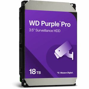 WD Purple Pro WD181PURP 18 TB Hard Drive - 3.5" Internal - SATA (SATA/600) - Conventional Magnetic Recording (CMR) Method 