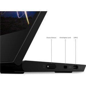 Lenovo ThinkVision M15 16" Class Full HD LCD Monitor - 16:9 - Raven Black - 15.6" Viewable - In-plane Switching (IPS) Tech
