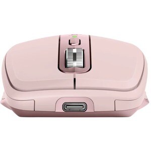 Logitech MX Anywhere 3 Mouse - Bluetooth/Radio Frequency - USB - Darkfield - 6 Button(s) - Rose - Wireless - 2.40 GHz - 40