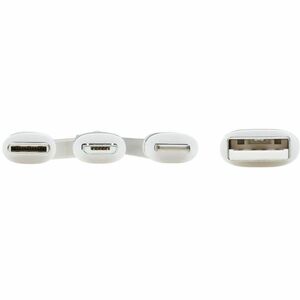 Eaton Tripp Lite Series Safe-IT Universal USB-A to Lightning, USB Micro-B and USB-C Sync/Charge Antibacterial Cable (M/3xM