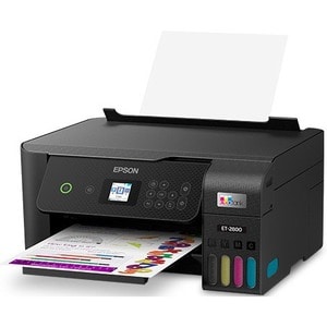Epson EcoTank ET-2800 Wireless Inkjet Multifunction Printer-Color-Black-Copier/Scanner-5760x1440 Print-120 sheets Input-Co