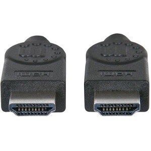 HDMI Cable with Ethernet, 4K@30Hz (High Speed), 2m, Male to Male, Black, Equivalent to Startech HDMM2MHS, Ultra HD 4k x 2k