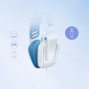 Logitech G335 Wired Gaming Headset - Stereo - Mini-phone (3.5mm) - Wired - 36 Ohm - 20 Hz to 20 kHz - On-ear - Binaural - 