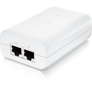Ubiquiti PoE Injector, 802.3AT - 120 V AC, 230 V AC Input - 48 V DC Output - 1 x Gigabit Ethernet Input Port(s) - 1 x Giga