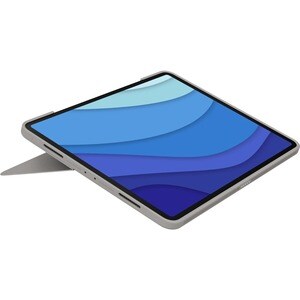 Logitech Combo Touch Tastatur/Cover für 32,8 cm (12,9 Zoll) Apple iPad Pro (5. Generation) Tablet - Sand - Webstoff Körper