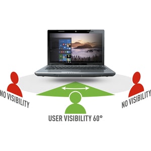 MOBILIS Blendfrei Blickschutzfilter - Matt - für 35,8 cm (14,1 Zoll) LCD Desktop/Laptop - 16:10 - Resistent gegen Fingerab