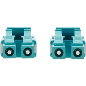 Eaton Tripp Lite Series 100G Duplex Multimode 50/125 OM4 Armored Fiber Optic Cable (LC/LC Duplex M/M), LSZH, Aqua, 15 m (4