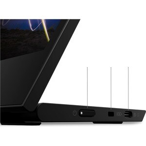 <b>Think Red</b> - Moniteur LCD Lenovo ThinkVision M15 39,6 cm (15,6") Full HD - 16:9 - Noir corbeau - 406,40 mm Class - T