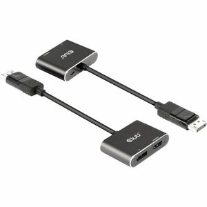 Club 3D MST Hub DisplayPort 1.4 to DisplayPort + HDMI 4K60Hz M/F - 1 x DisplayPort 1.4 Digital Audio/Video -Male, 1 x Micr