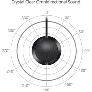 Adesso M3 Wired Condenser Microphone - 1.98 m - 80 Hz to 20 kHz - 680 Ohm -47 dB - Omni-directional - Table Mount - USB