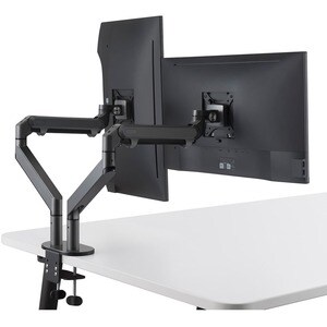 HAGOR Tischhalterung für Monitor - Schwarz - Höhenverstellbar - 2 Unterstützte(r) Display(s)Bildschirmgröße: 38,1 cm bis 6