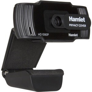Hamlet Webcam USB FULL HD 1080P e Microfono integrato e Privacy Cover - CMOS Sensore 2 Megapixel - 30 fps -  1920 x 1080 V