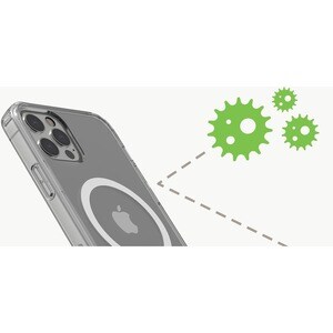 Belkin SheerForce Magnetic Treated Protective Phone Case - For Apple iPhone 12, iPhone 12 Pro Smartphone - Clear - Bacteri